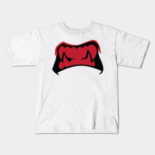 scary teeth face mask Kids T-Shirt